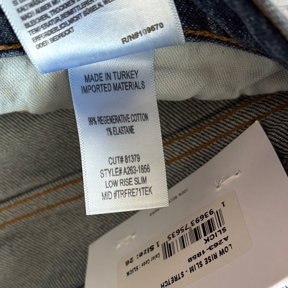 NWT Agolde Low Rise Slim - Picture 7 of 8
